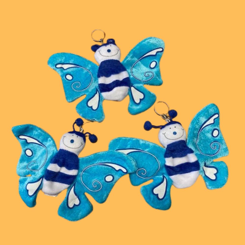 Farfalla porta confetti azzurra